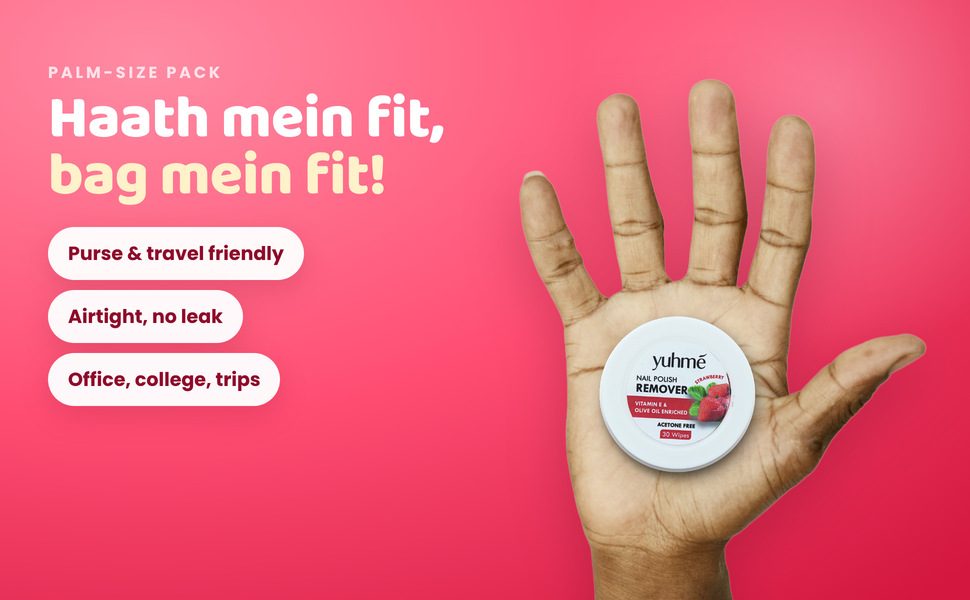 YUHME Nail Polish Remover Wipes