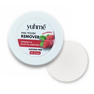 YUHME Nail Polish Remover Wipes (30 Wipes)