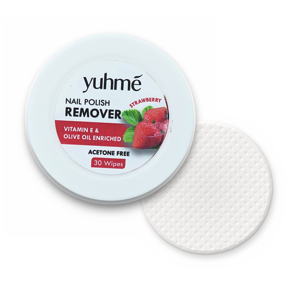 YUHME Nail Polish Remover Wipes (30 Wipes)